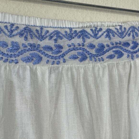 GRETCHEN SCOTT DYNASTY EMBROIDERED WHITE CROPPED PANTS SIZE S - Picture 6 of 8